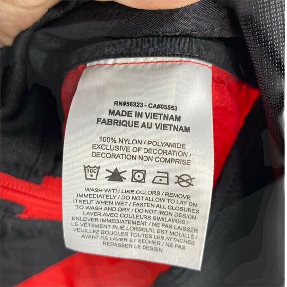 Nike Core Amplify Windrunner Windbreaker Boy's Size L Red Black BV3646 657 - Picture 8 of 12